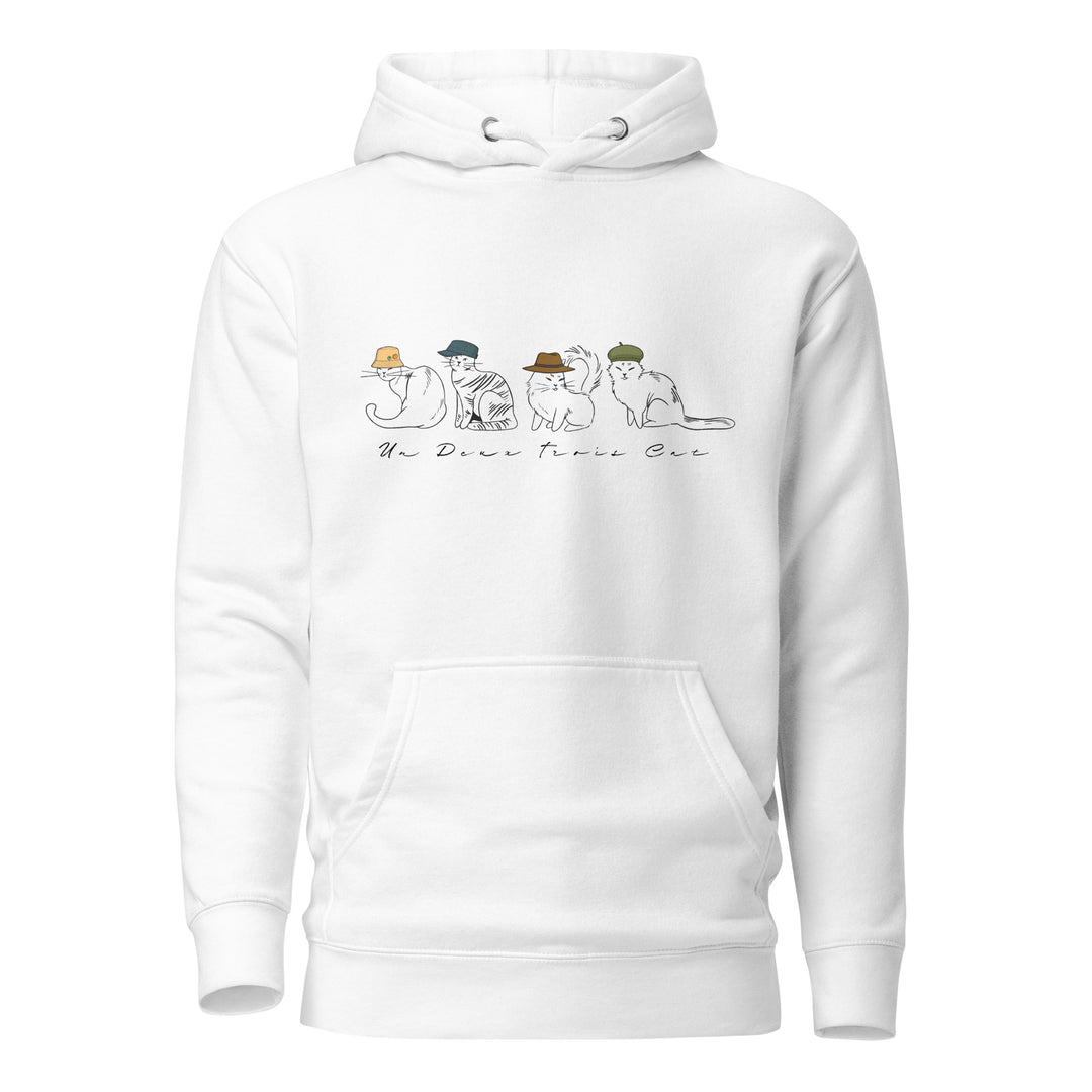 Un Deux Trois Cat Unisex Hoodie