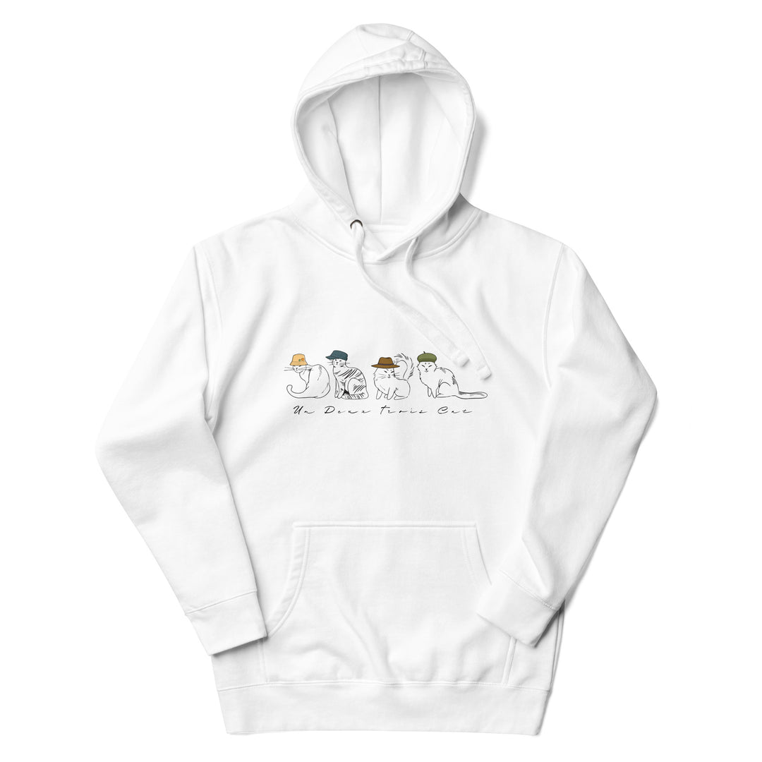 Un Deux Trois Cat Unisex Hoodie