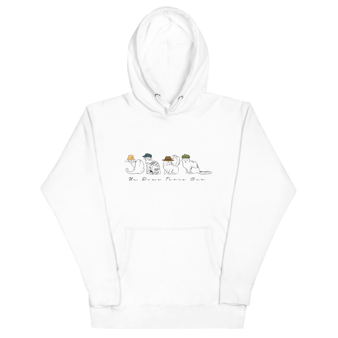 Un Deux Trois Cat Unisex Hoodie