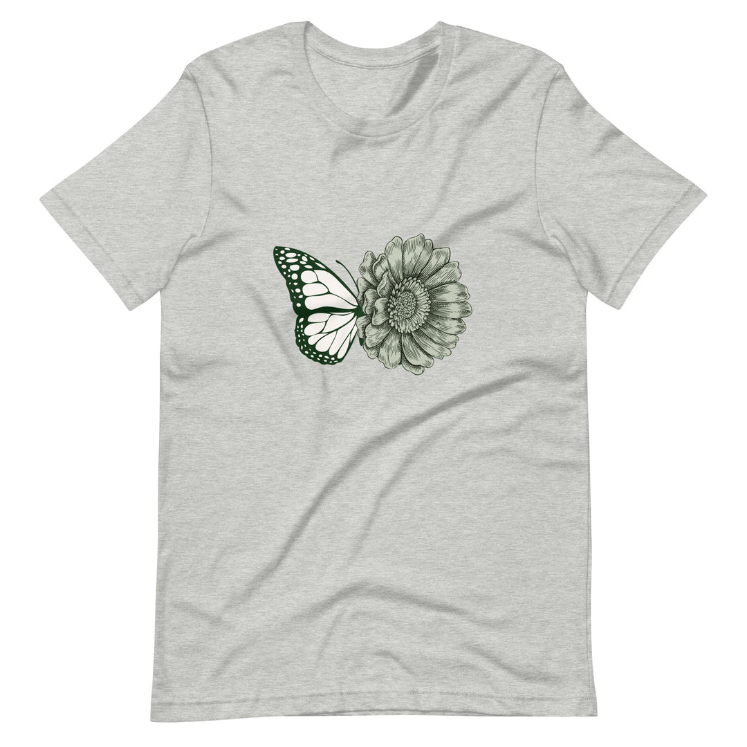 Butterfly Flower Graphic T-Shirt Unisex