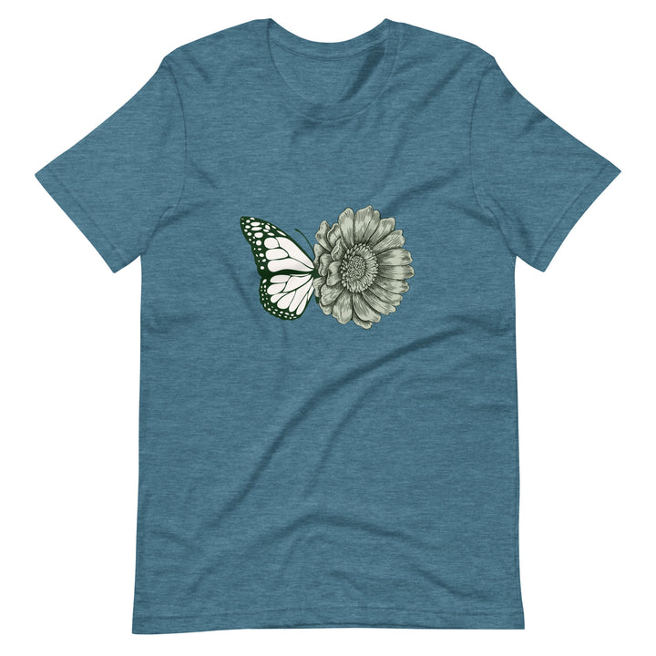 Butterfly Flower Graphic T-Shirt Unisex