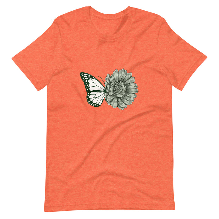 Butterfly Flower Graphic T-Shirt Unisex