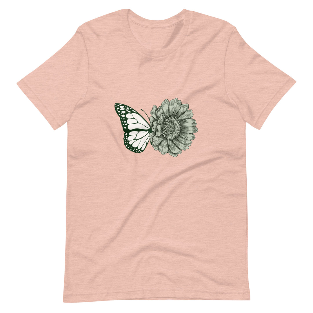 Butterfly Flower Graphic T-Shirt Unisex