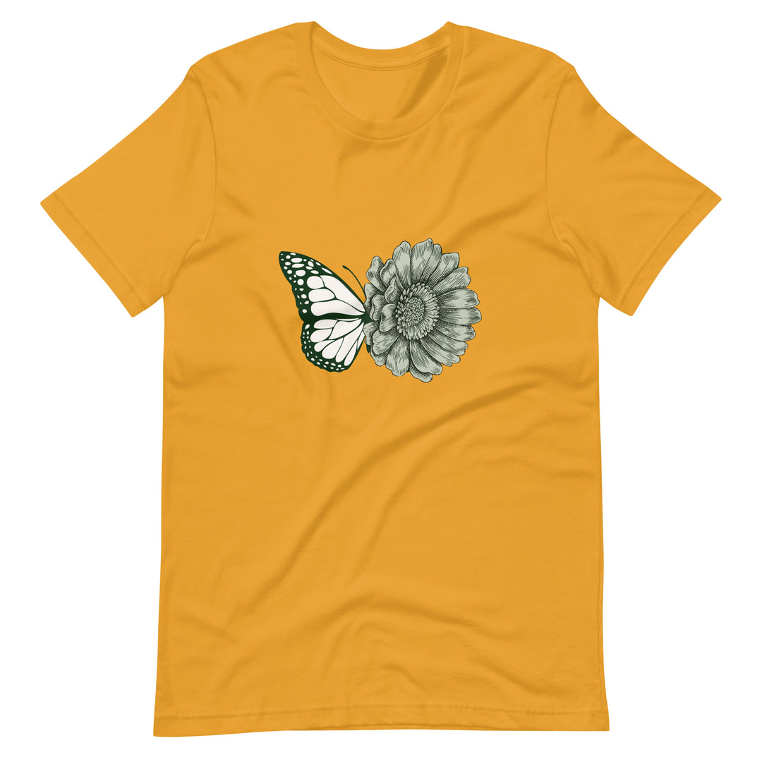 Butterfly Flower Graphic T-Shirt Unisex