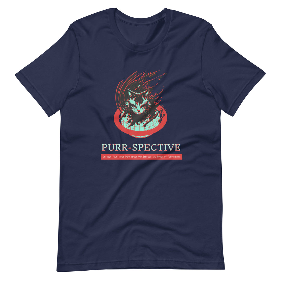 Cat Purr-spective Graphic Tees Globe Unisex t-shirt