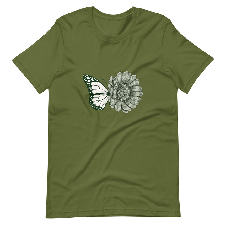 Butterfly Flower Graphic T-Shirt Unisex