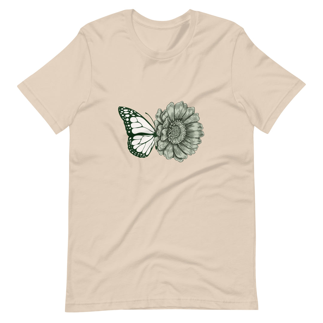 Butterfly Flower Graphic T-Shirt Unisex