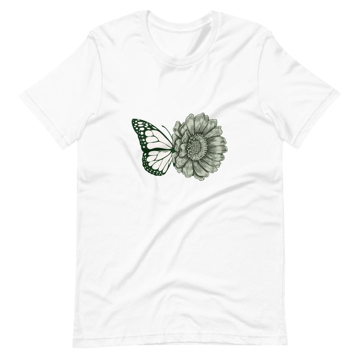 Butterfly Flower Graphic T-Shirt Unisex