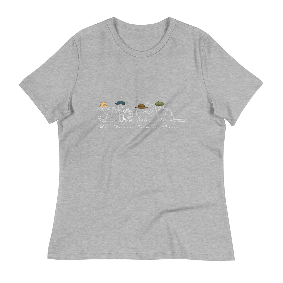 Un Deux Trois Cat T-Shirt Women's Relaxed T-Shirt